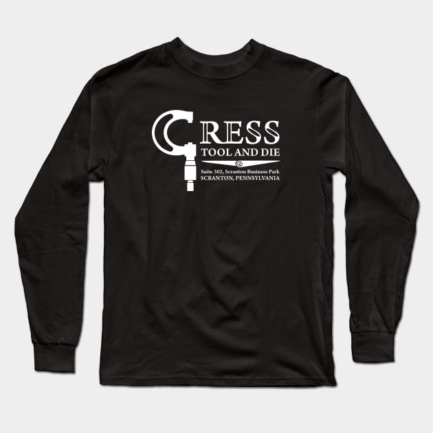 Cress Tool and Die Long Sleeve T-Shirt by Screen Break